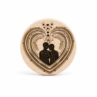 Magnet Cœur Éternel – Couple Amoureux