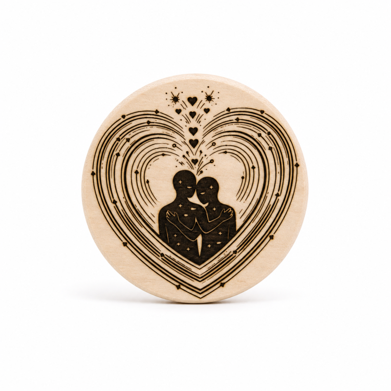 Magnet Cœur Éternel – Couple Amoureux