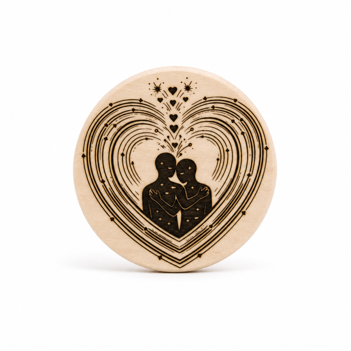Magnet Cœur Éternel – Couple Amoureux