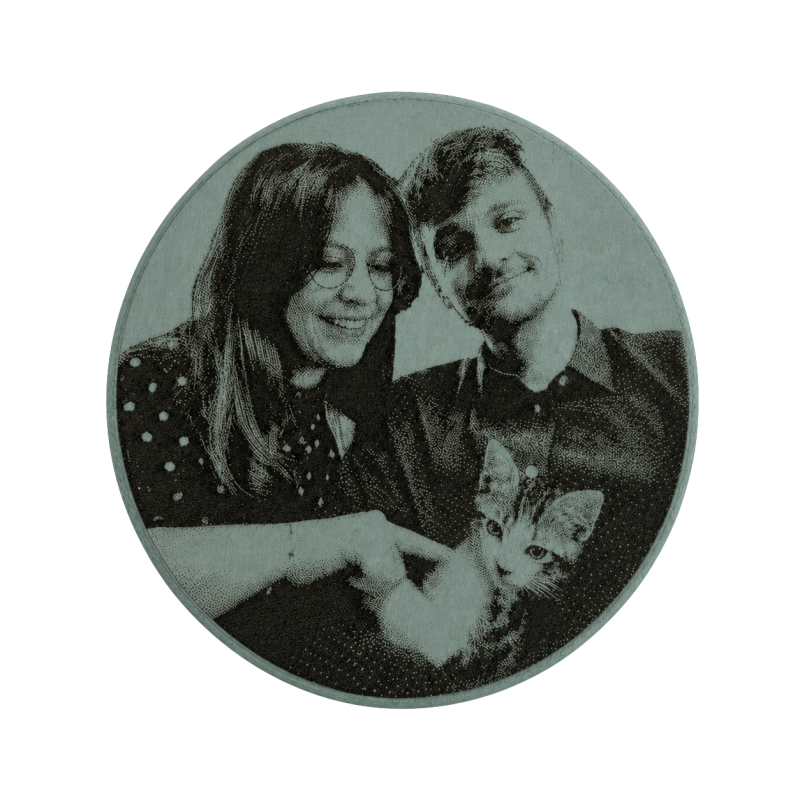 Magnet photo gravé personnalisable - Vert